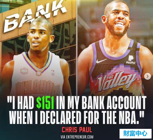 年薪4000万的保罗：当我宣布参加NBA时，银行账户里只有151美元
